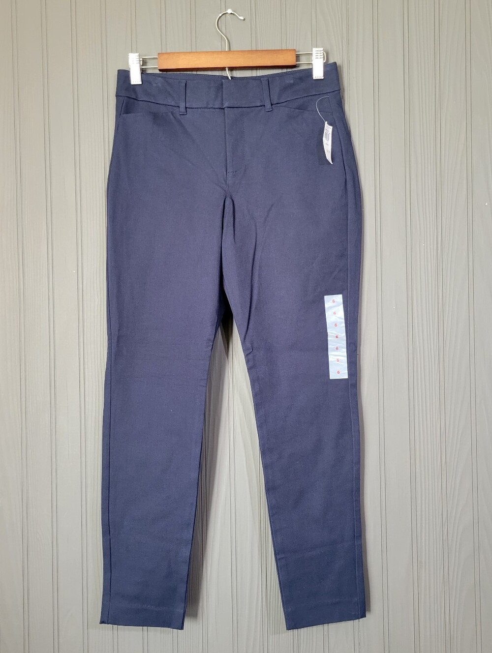 NWT Old Navy Pants High-Rise Pixie Skinny Secret Smooth Pockets Blue Women's 6
